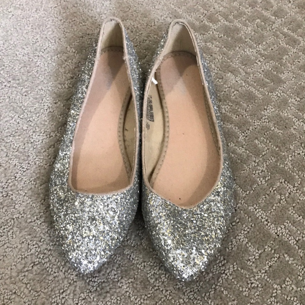Silver glitter flat - Old Navy
